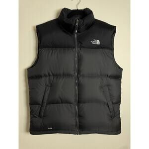 1996 The North Face Nuptse 700 Down Insulated Puffer Vest Mens Large Grey Black